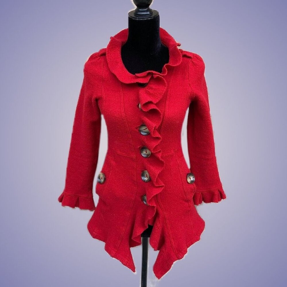 Little Red Wool Jacket